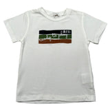 Le Bebe T-Shirt Girocollo Tinta Unita con Stampe per Bambino LBB5011J BIANCO LE BEBE 