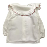 LA STUPENDERIA camicia manica lunga tinta unita con colletto Bianco per Bambina TJCM46XJ BIANCO LA STUPENDERIA 