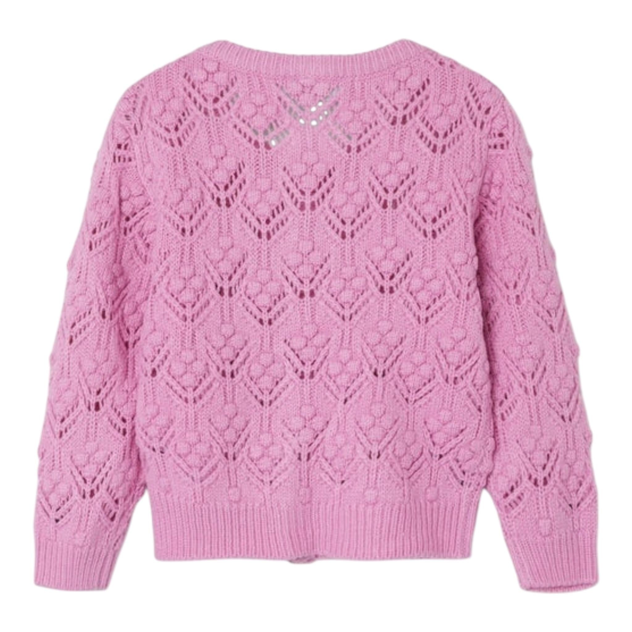 NAME IT cardigan tinta unita traforato Rosa per Bambina 13231277 ROSA NAME IT 