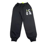 Icon Pantalone Modello Tuta Tinta Unita con Stampa per Bambino IBSP0064802 NERO ICON 