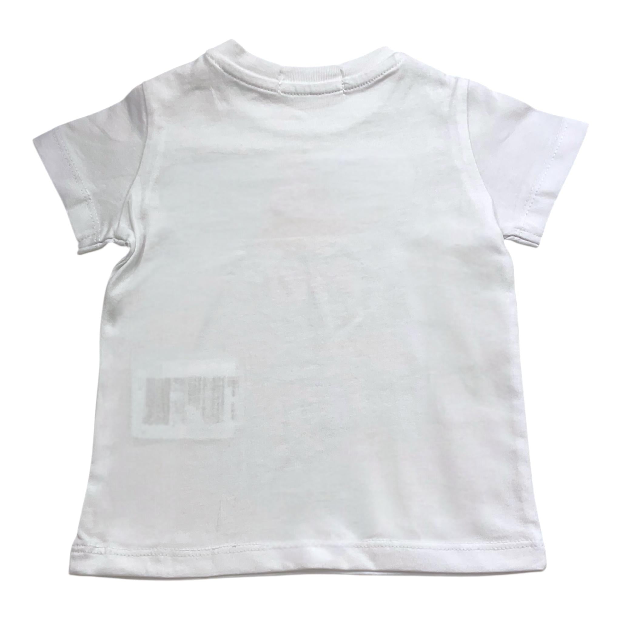 Replay T-Shirt Girocollo Tinta Unita con Stampa per Bambina PG7472J BIANCO REPLAY 