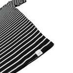 Paolo Pecora T-Shirt Girocollo tinta unita con Stampa A Righe Nero per Bambino P2668 NERO PAOLO PECORA 