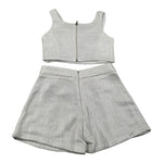 Fun & Fun Completo 2 Pezzi Top-Short per Bambina FNCBTP01031X GRIGIO FUN & FUN 