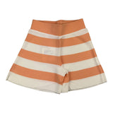 Vicolo Short Bicolore Con Elastico In Vita E Fantasia A Righe Bianco Per Bambina
