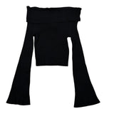 Twinset Maglia Tinta Unita Scollo A Barca per Bambina 251GJ3412 NERO TWINSET 