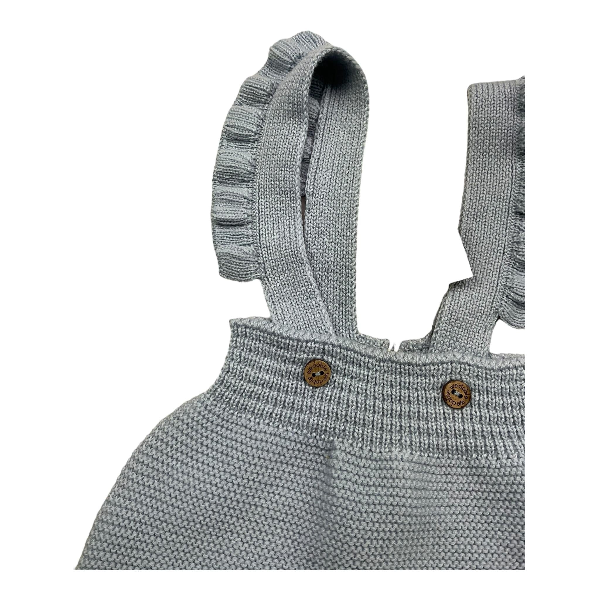 WEDOBLE pagliaccetto tinta unita con bretelle Azzurro per Neonata I2408305 AZZURRO WEDOBLE 