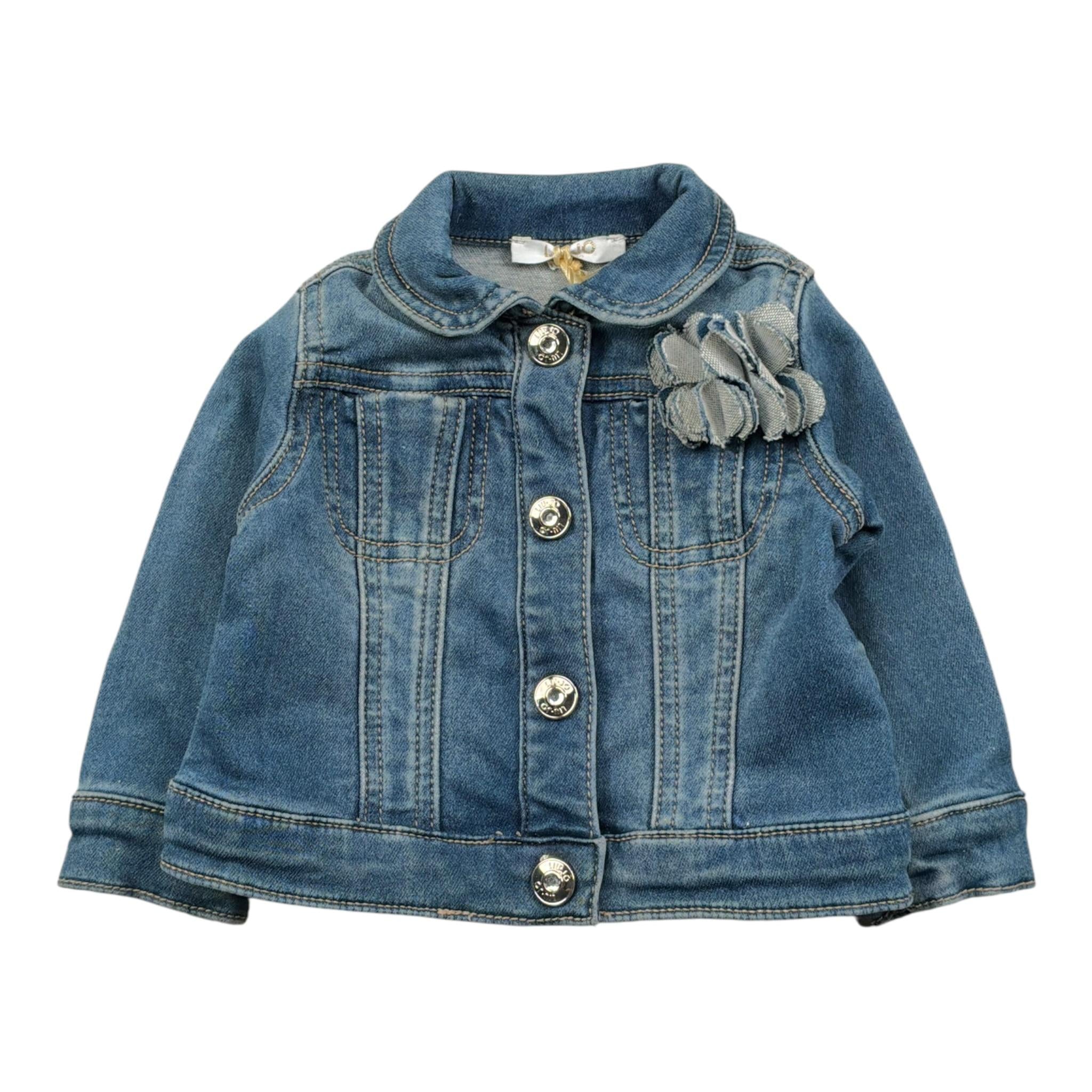 Liu Jo Giubbino In Denim tinta unita Blu per Neonata H18007 BLU LIU JO 