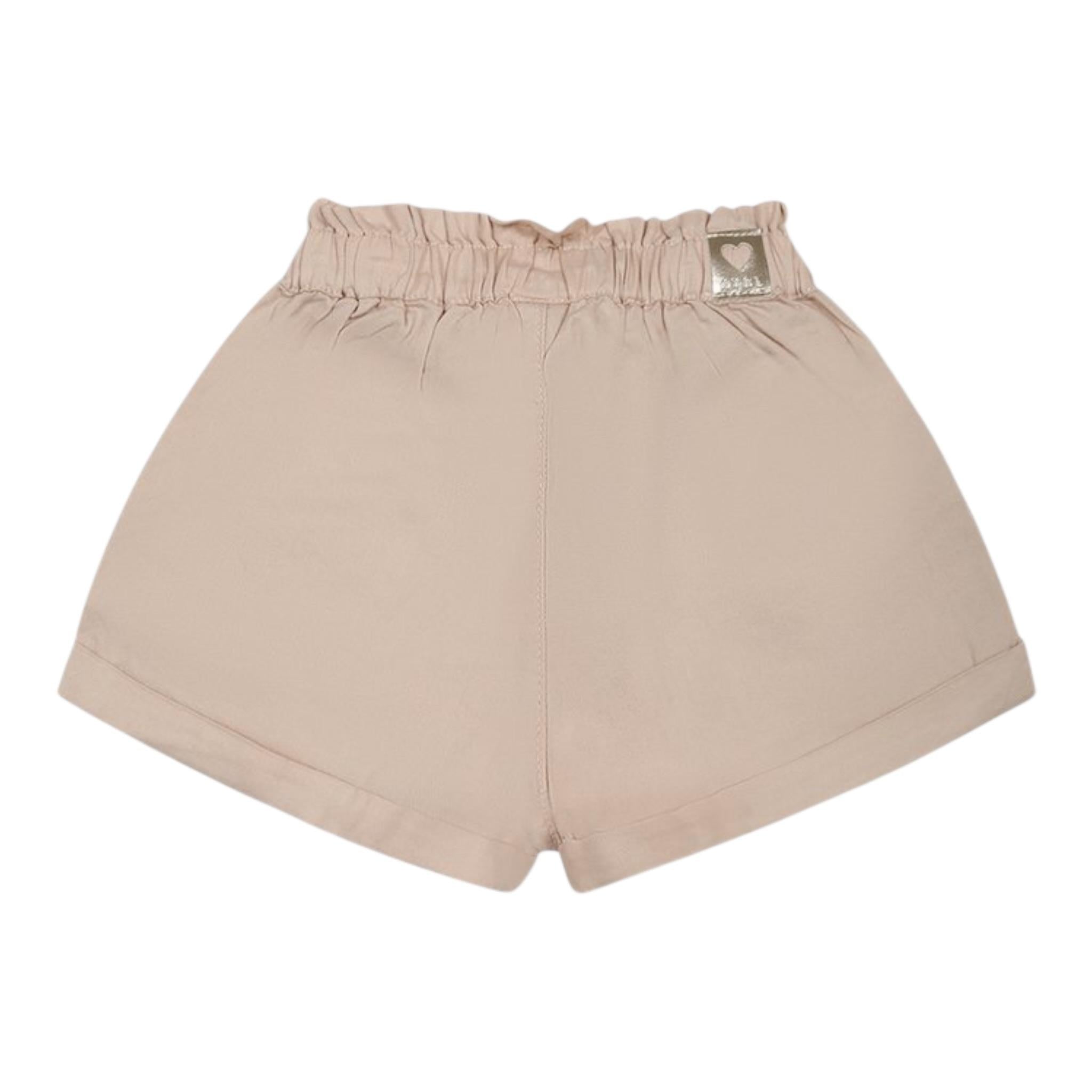 Mayoral Short In Denim Tinta Unita per Neonata 1227 BEIGE MAYORAL 