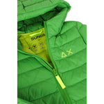 Sun68 Giubbino Tinta Unita con Cappuccio per Bambino R44301 VERDE SUN68 