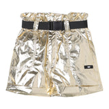 Dkny Short Tinta Unita Con Cinturino Oro Per Bambina