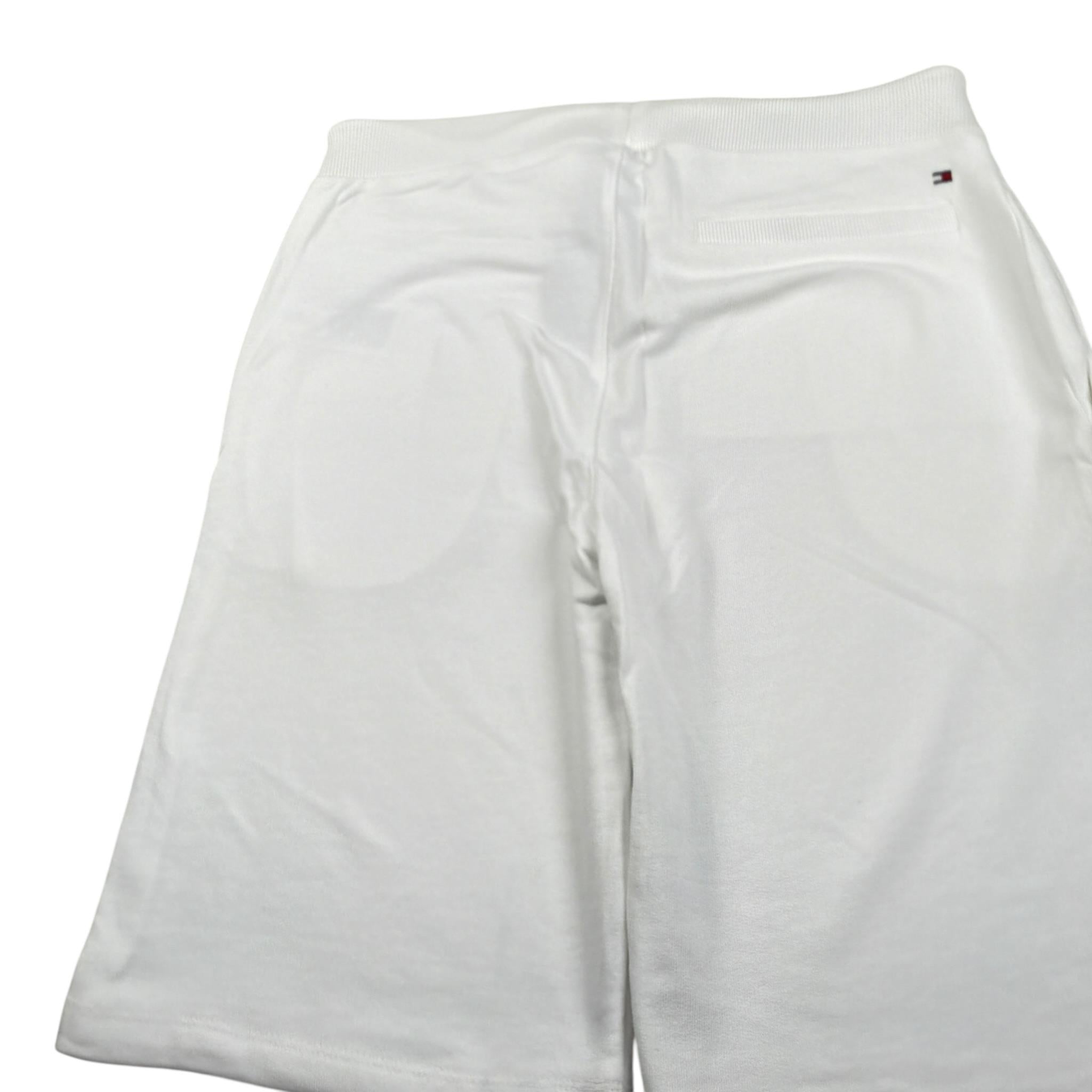 Tommy Hilfiger Bermuda tinta unita con Logo Bianco per Bambino KB0KB08361X BIANCO TOMMY HILFIGER 