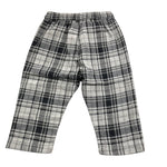 LE BEBE' pantalone tinta unita con fantasia a quadri Grigio per Neonato LBB4398 GRIGIO LE BEBE' 