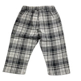 LE BEBE' pantalone tinta unita con fantasia a quadri Grigio per Neonato LBB4398 GRIGIO LE BEBE' 