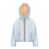 K-Way Giubbino Reversibile Bicolore con Cappuccio per Bambina K41337WX ARANCIONE/AZZURRO K-WAY 