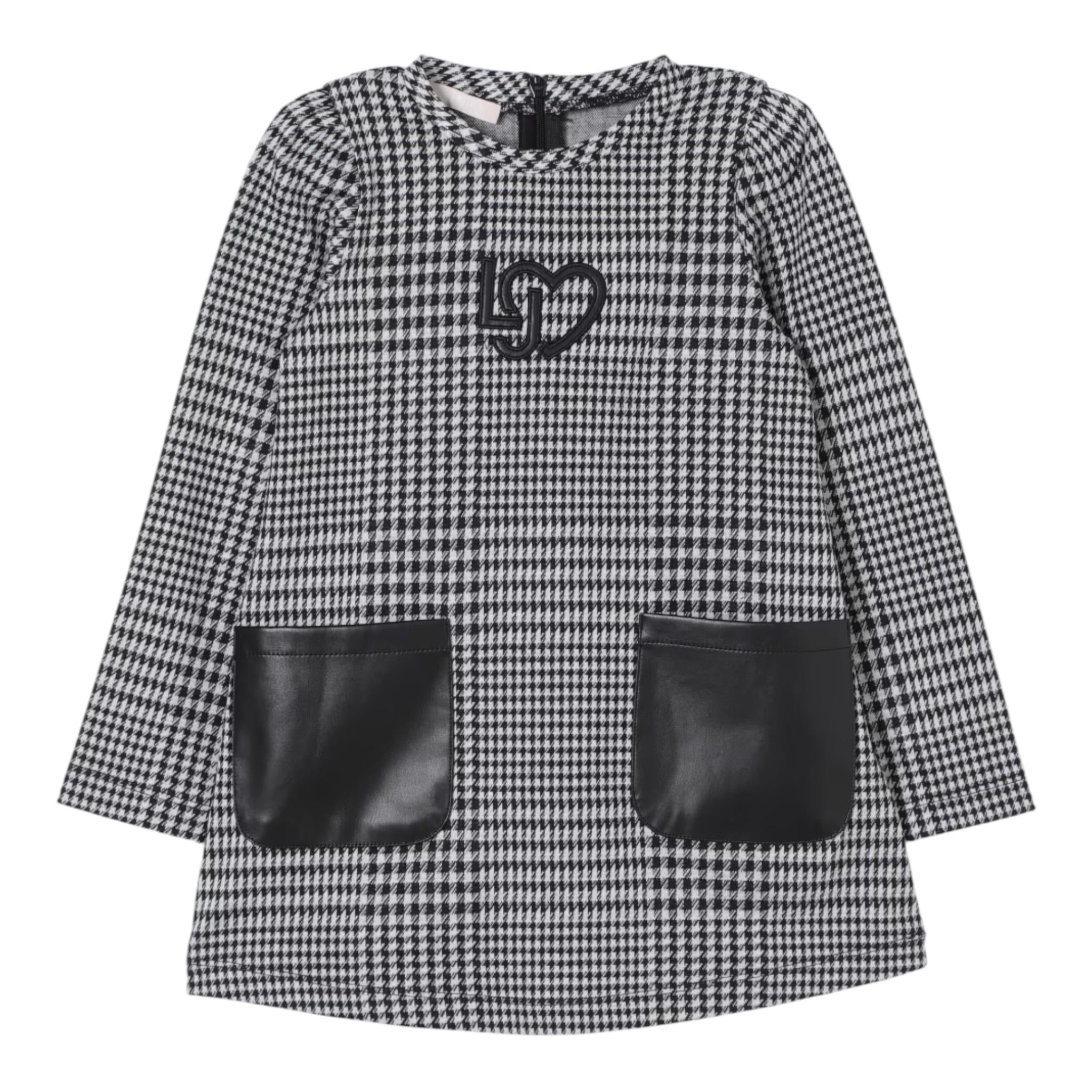 LIU JO abito manica lunga stampa fantasia Nero per Bambina KF4113 NERO LIU JO 