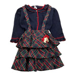 ALETTA completo 2 pezzi maglia-salopette Blu per Neonata RS210094 BLU ALETTA 