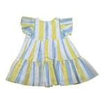 Juliana Abito Tricolore con Fantasia A Righe Giallo per Neonata 25128 GIALLO JULIANA 