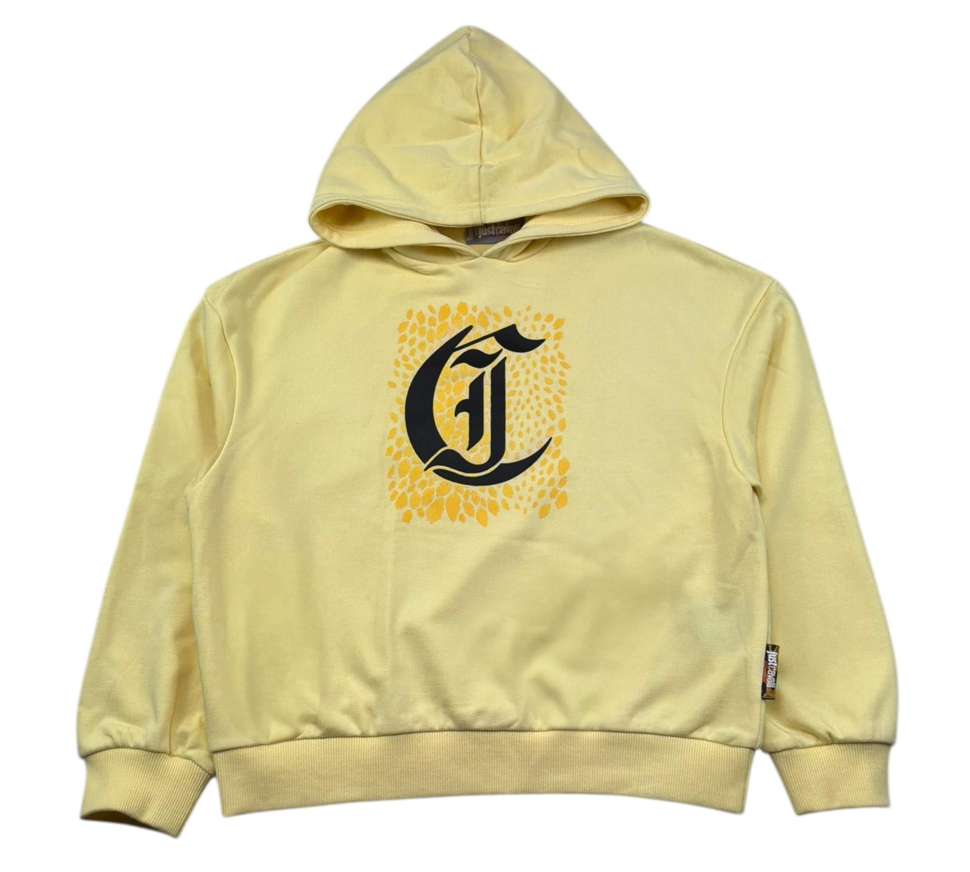 Just Cavalli Felpe Chiusa con Cappuccio Tinta Unita per Bambino JGP26182FE GIALLO JUST CAVALLI 