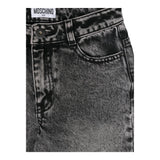 MOSCHINO jeans tinta unita con 5 tasche Nero per Bambina HAP069 NERO MOSCHINO 