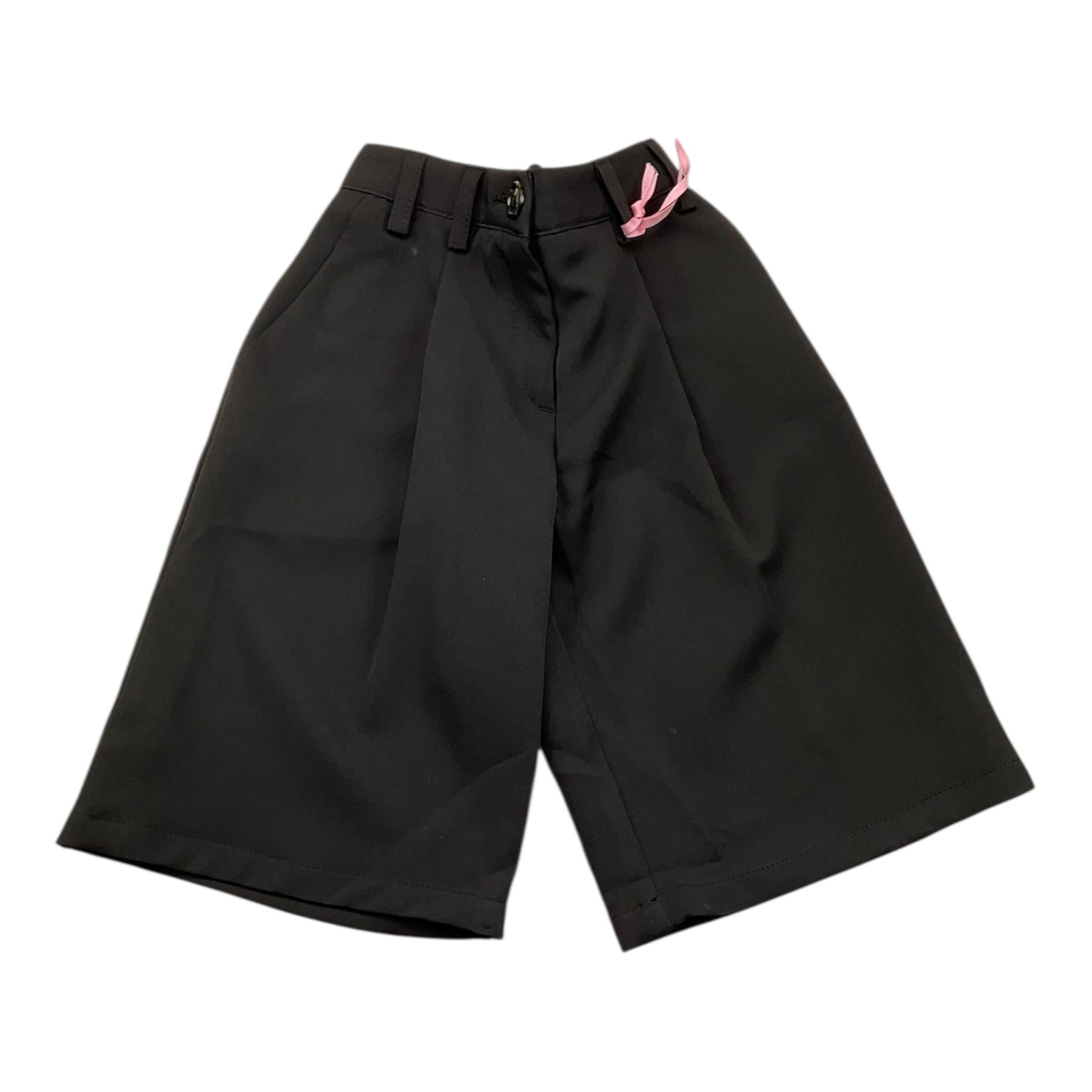 VICOLO short tinta unita con girovita regolabile Nero per Bambina 3141SZ00148 NERO VICOLO 