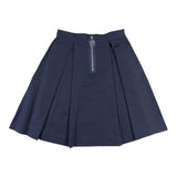 Max&Co. Gonna Tinta Unita Con Chiusura Zip Blu Per Bambina