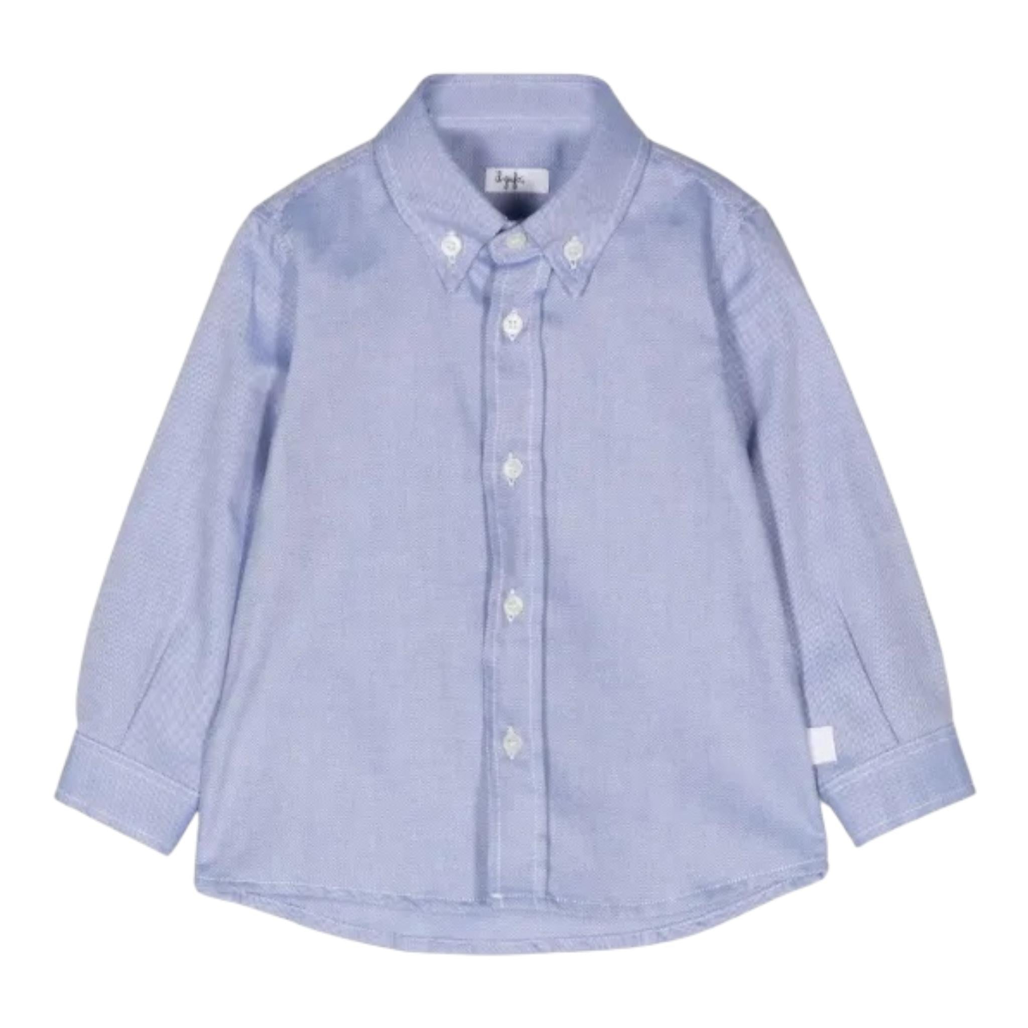 IL GUFO camicia tinta unita con bottoni Azzurro per Neonato A24CL1540052 AZZURRO IL GUFO 