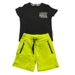Bikkembergs Completo 2 Pezzi T-Shirt-Bermuda Bicolore per Bambino BK2349 NERO BiKKEMBERGS 