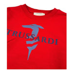 Trussardi Felpa Chiusa Girocollo Tinta Unita con Stampa per Bambino TBP26036FE ROSSO TRUSSARDI 