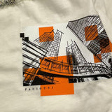 CESARE PACIOTTI shirt girocollo tinta unita con stampa Panna per Neonato TSP5368B PANNA CESARE PACIOTTI 