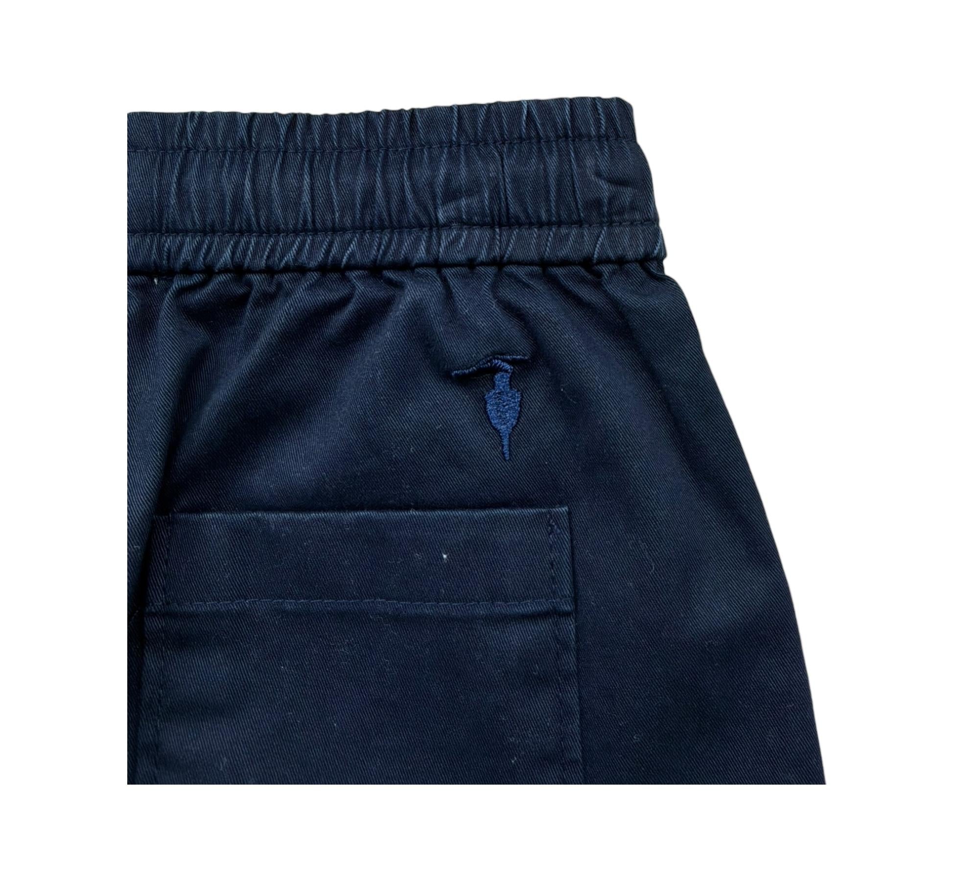 Trussardi Bermuda Tinta Unita con Elastico In Vita per Neonato TIP26146BE BLU TRUSSARDI 