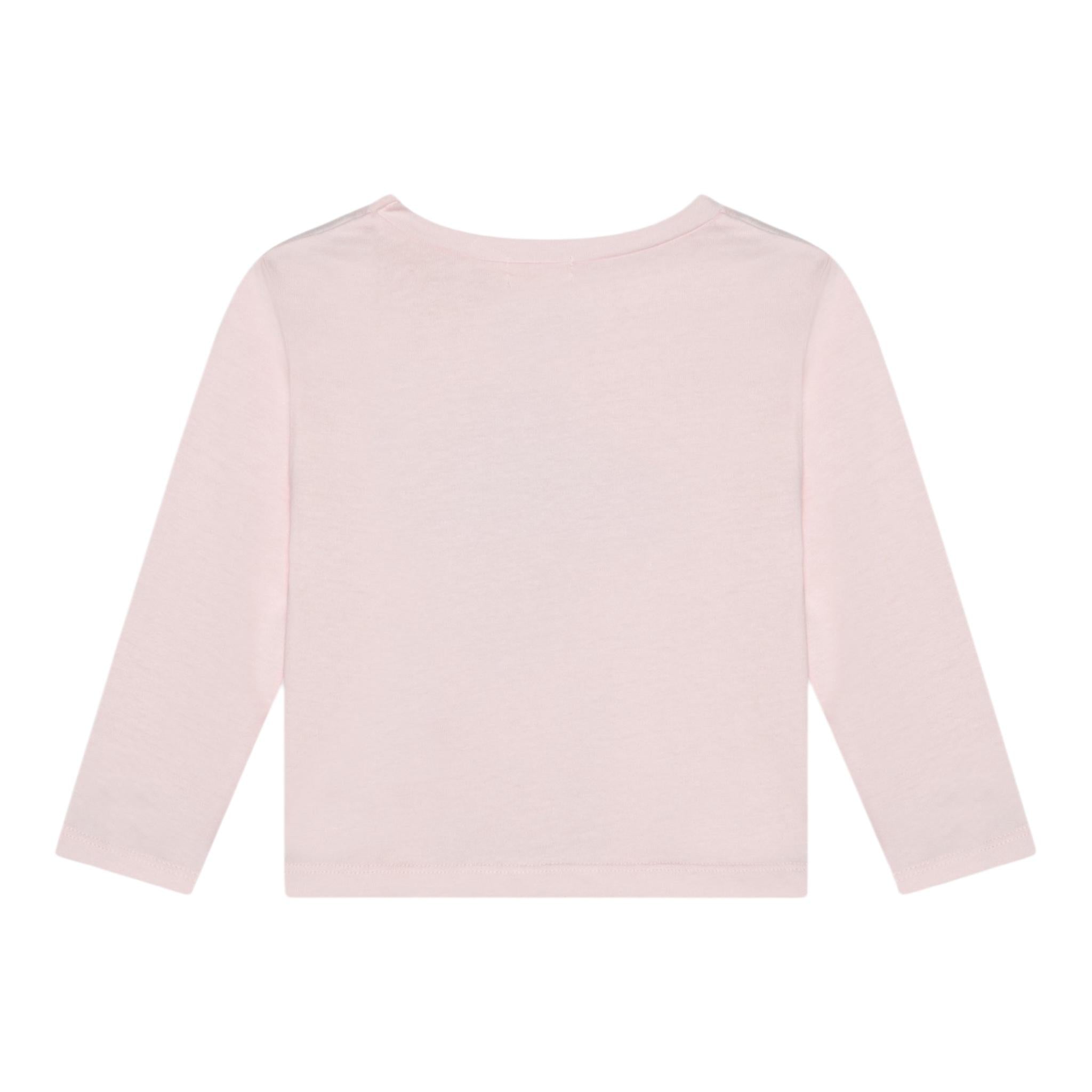 BillIEBLUSH shirt girocollo tinta unita con stampa  Rosa per Neonata U20645 ROSA BillIEBLUSH 