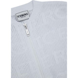 Iceberg Felpa con Zip tinta unita Traforata Bianco per Bambina MGICE5150J BIANCO ICEBERG 