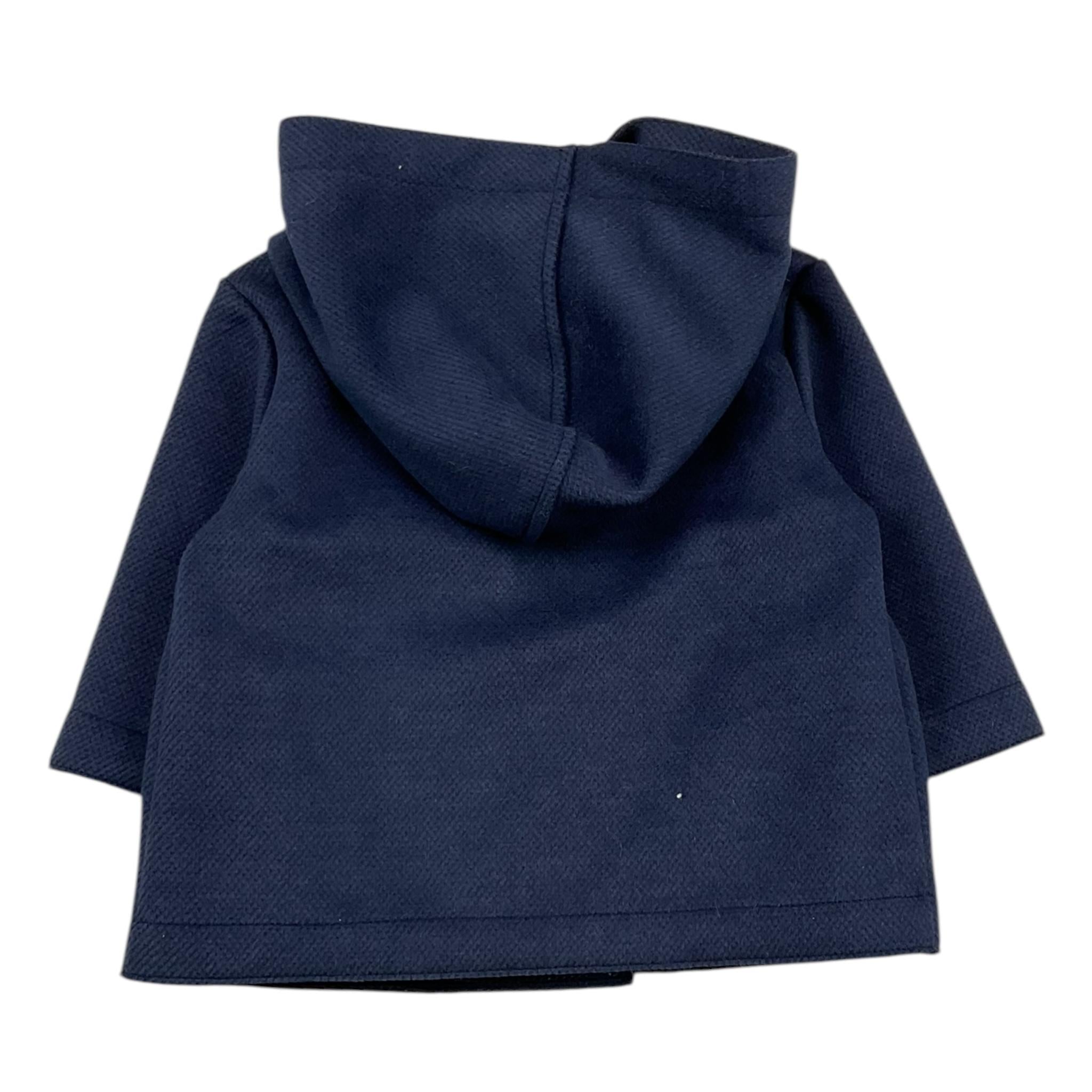 LALALU' cappotto tinta unita cn cappuccio doppiopetto Blu per Neonato GIL3N BLU LALALU' 