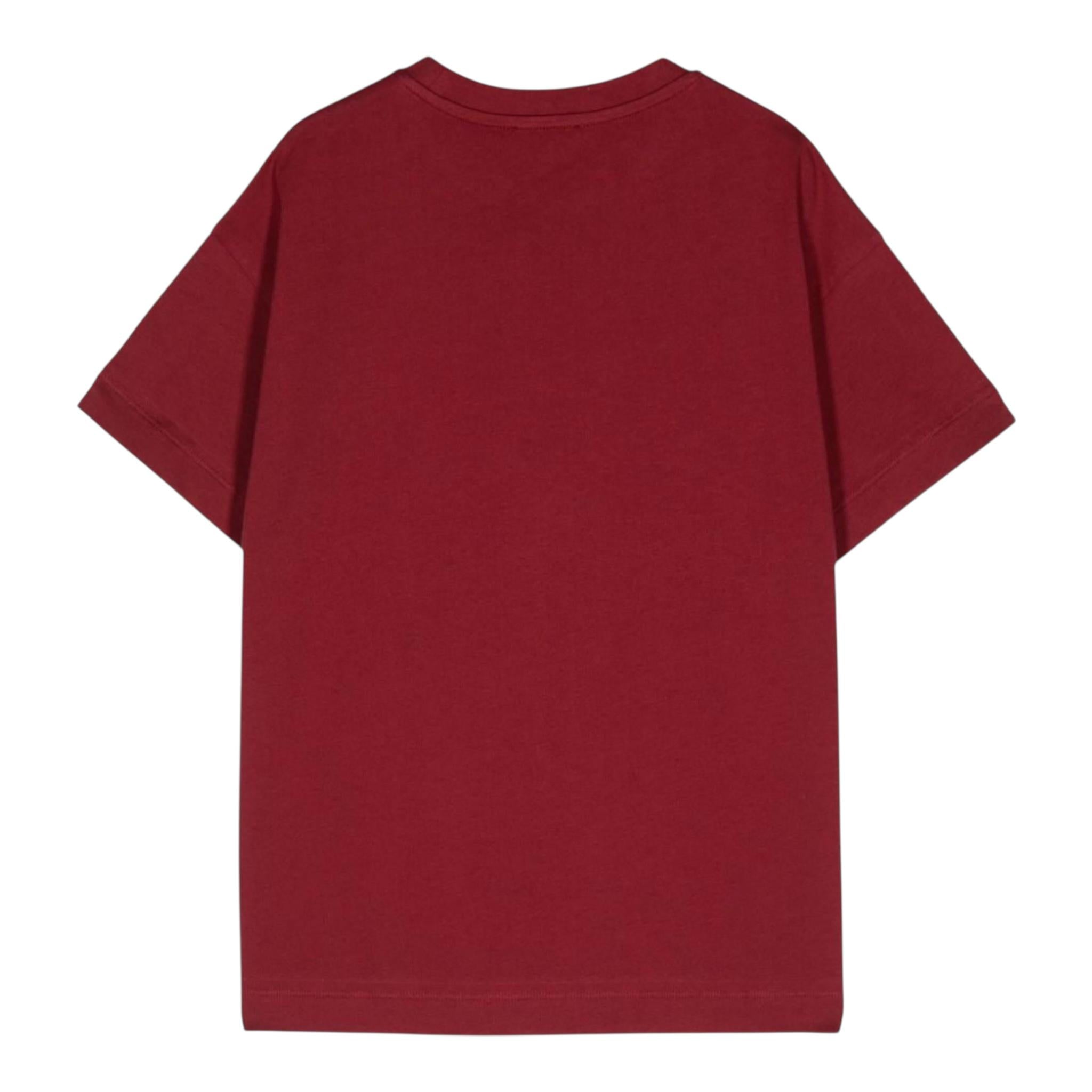 Etro T-Shirt Girocollo Tinta Unita con Stampa per Bambino GV8P51 ROSSO ETRO 