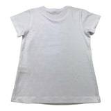 Yes Zee T-Shirt Girocollo Tinta Unita Con Stampa Bianco Per Bambina