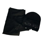 Liu Jo Set Cappello-Sciarpa Tinta Unita con Paillettes per Bambina G65049 NERO LIU JO 