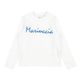 MARIUCCIA shirt girocollo tinta unita con stampa logo Bianco per Neonata MBFW23T617 BIANCO MARIUCCIA 