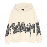 DISCLAIMER felpa con cappuccio tinta unita e stampa Panna per Bambino 24IDK58242X PANNA DISCLAIMER 