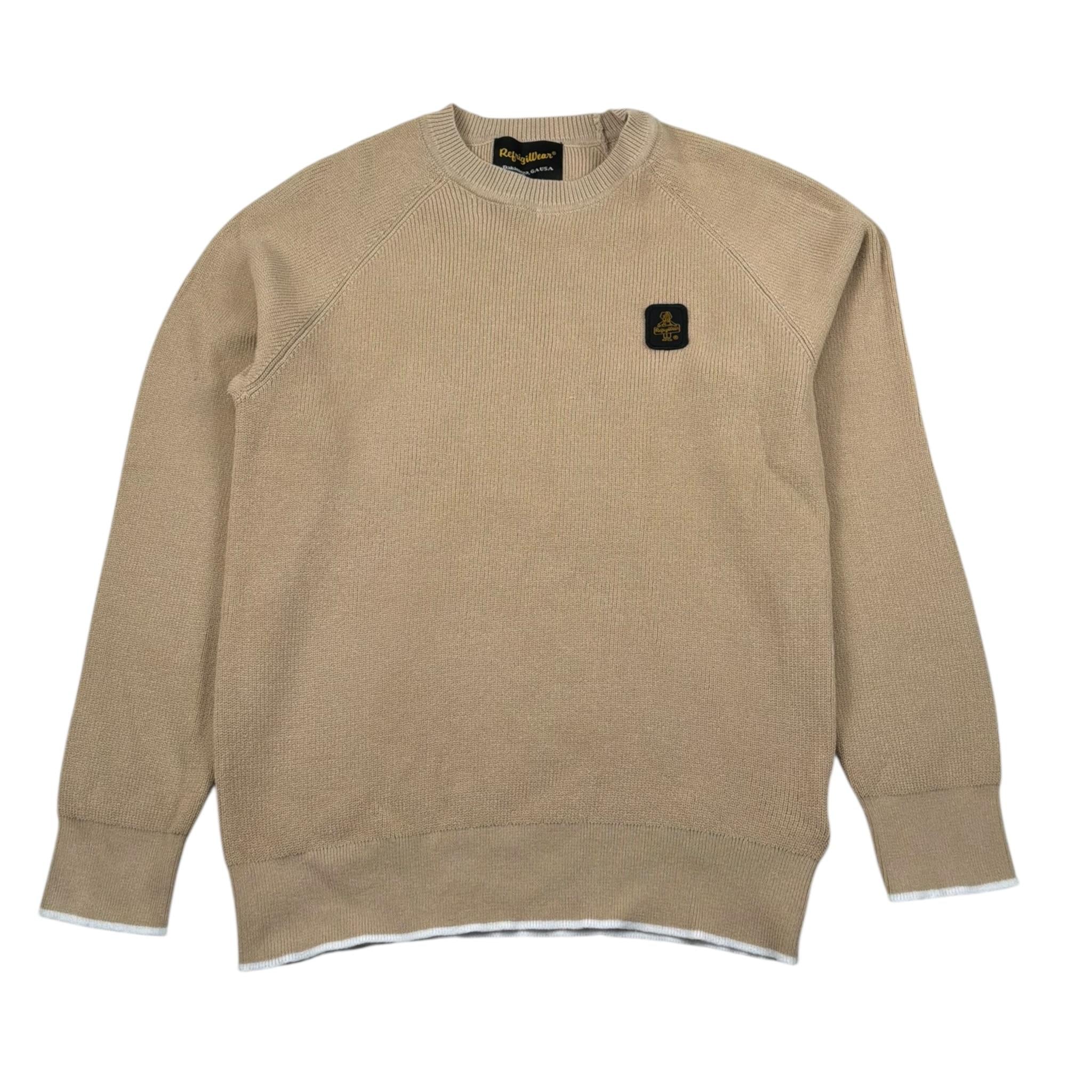 Refrigiwear Maglia Girocollo Tinta Unita per Bambino 133MRMJS25 BEIGE REFRIGIWEAR 