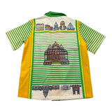 Patriot Camicia Mezza Manica Tricolore Con Stampa Verde Per Neonato