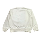 Elisabetta Franchi Felpa Girocoll Tinta Unita con Applicazioni Brillantini per Bambina EFFE148 BIANCO ELISABETTA FRANCHI 