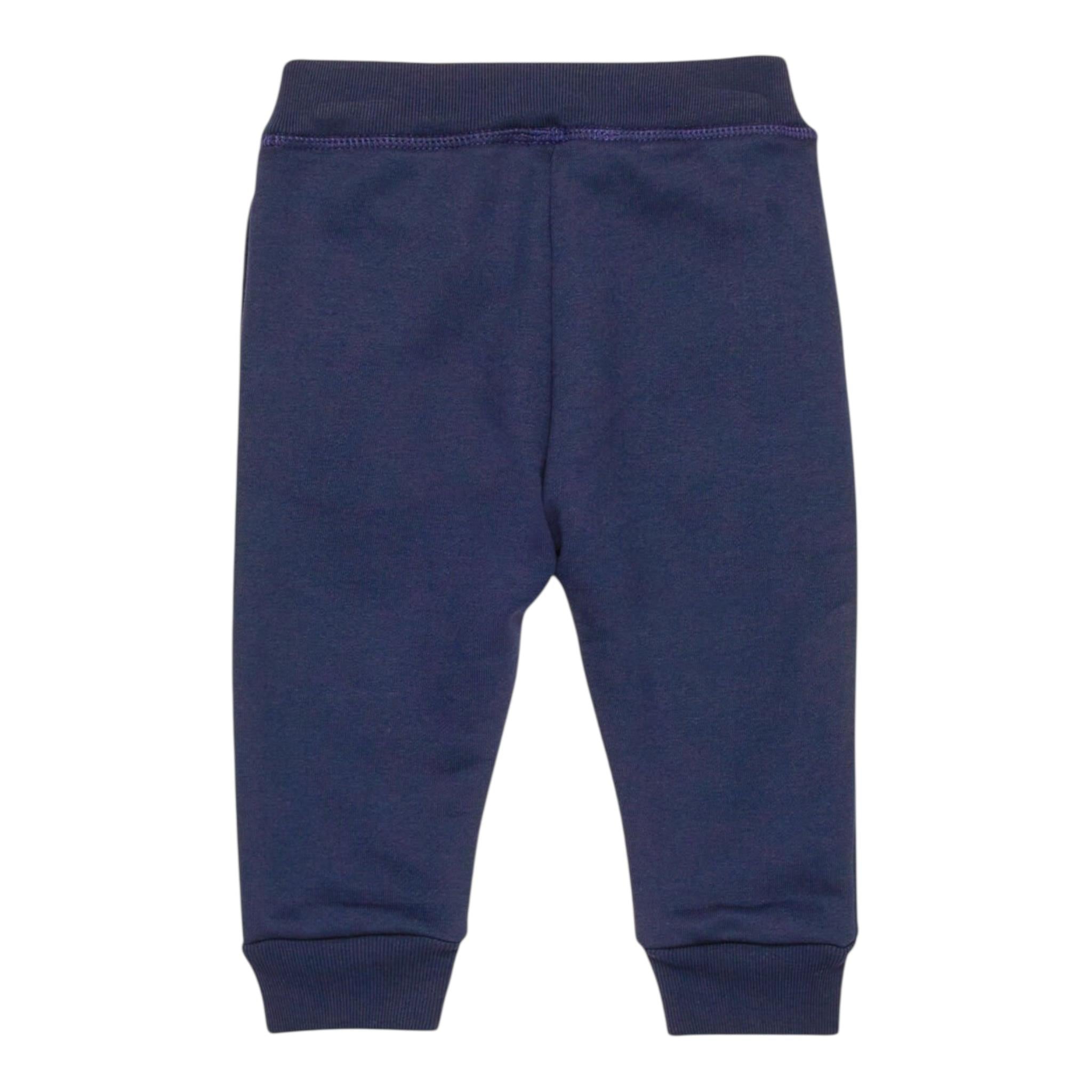 DSQUARED2 pantalone tuta tinta unita con logo Blu per Bambino DQ2498J BLU DSQUARED2 