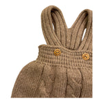 WEDOBLE pagliaccetto tinta unita con bretelle Fango per Neonato I2404305B09 FANGO WEDOBLE 