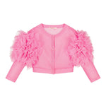 Billieblush Coprispalle Tinta Unita con Tulle per Neonata U20995N FUXIA BillIEBLUSH 