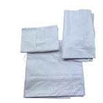 Le Bebe' Lenzuola Set 3 Pezzi Tinta Unita con Stampa per Neonato LBB5299 BIANCO LE BEBE' 
