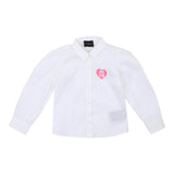 John Richmond Camicia Manica Lunga tinta unita con Logo Bianco per Neonata RIP24050CA BIANCO JOHN RICHMOND 