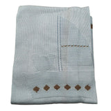 Marlu' Coperta Tinta Unita con Ricami per Neonato EL6680 AZZURRO MARLU' 