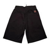 Refrigiwear Bermuda Felpa Tinta Unita con Logo per Bambino RW454 NERO REFRIGIWEAR 