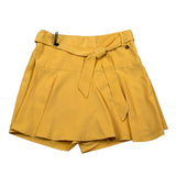 Sarabanda Short Tinta Unita con Cinturino per Bambina 04710 SENAPE SARABANDA 