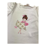 Liu Jo T-Shirt Girocollo Tinta Unita con Stampa per Neonata KA5008N BIANCO LIU JO 